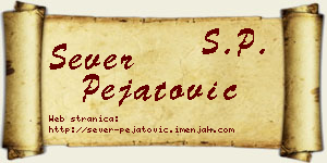 Sever Pejatović vizit kartica
